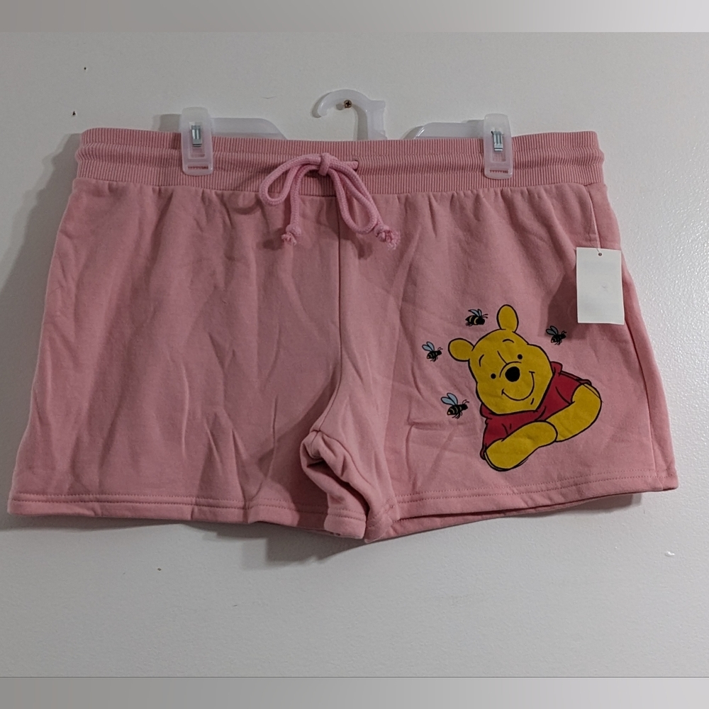 Disney Winnie The Pooh Women's Pink Shorts, Size XL(15-17), New With Tag